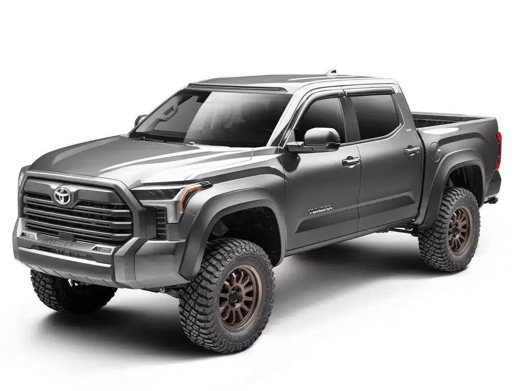 2" Extend-A-Fender Smooth Fender Flares, Black, Front & Rear suits Toyota Tundra (22-26) by Husky Liners