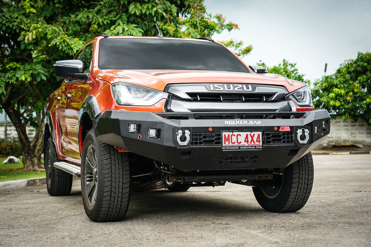 Dmax RG 2020-2024 078-01SQ Rocker Bull Bar No Loop Package - SKU MCC-08007-7801SQ