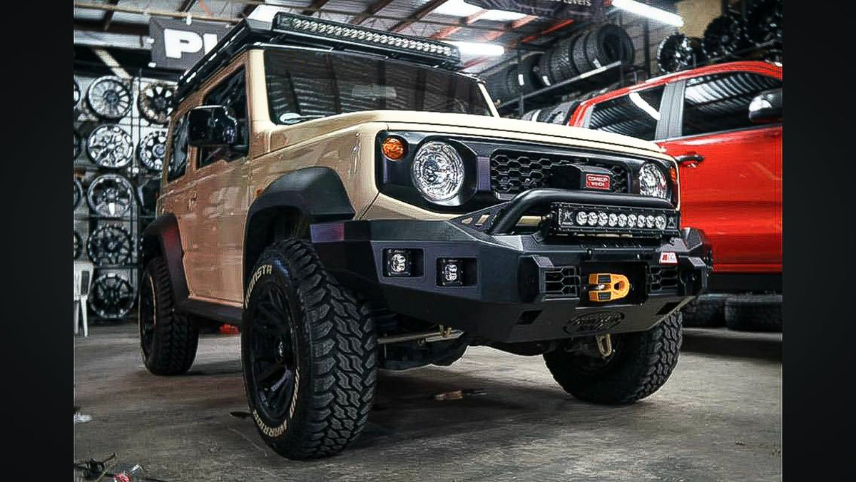 Suzuki Jimny 2019-Present 078-01SQL Rocker Bull Bar Low Loop Package - SKU MCC-15001-7801SQL