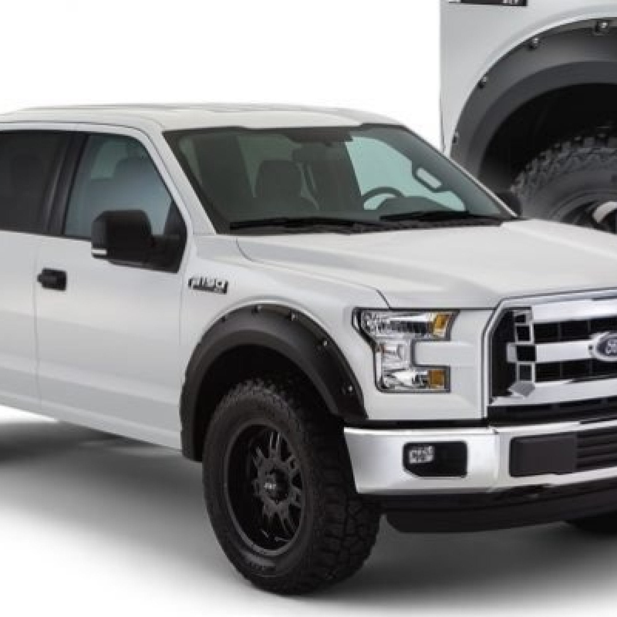 Pocket Style Smooth Fender Flares, Black, Front & Rear suits Ford F-150 (15-20) by Husky Liners