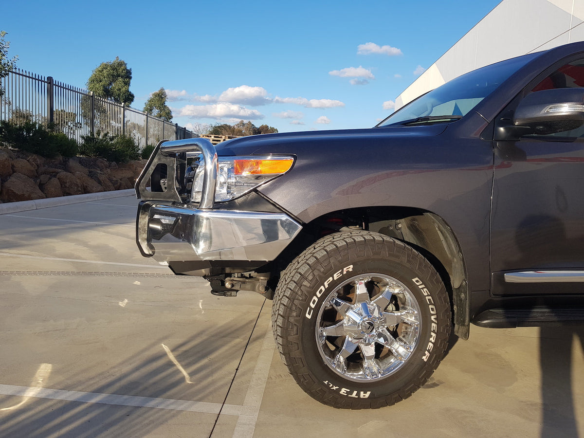 Land Cruiser 200 series prefacelift 2007-2015 808-02A Alloy Phoenix Bull Bar A-Frame Package - SKU MCC-01008-802AW