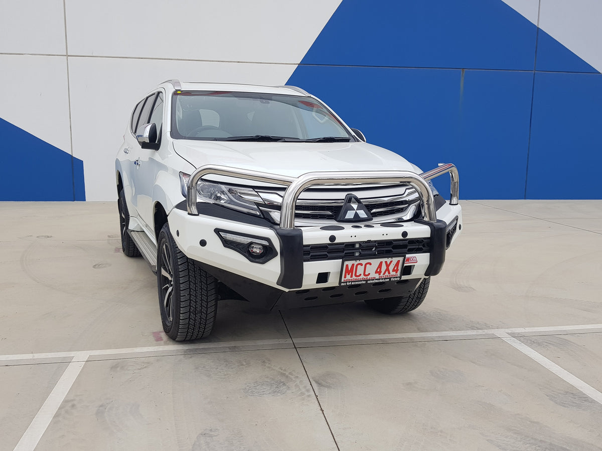 Pajero Sport QE 2015-2020 808-01 Phoenix Bull Bar Triple Stainless Loops Package - SKU MCC-02010-801