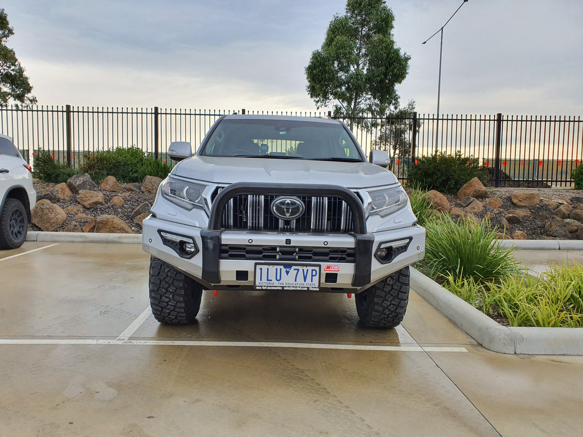 Prado 150 facelift 2017-Current 808-01 Phoenix Bull Bar Single Black Loop Package - SKU MCC-01020-801SBL