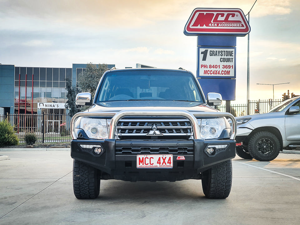 Pajero NS NX NT NW 2006-2021 808-01 Phoenix Bull Bar Triple Stainless Loops Package - SKU MCC-02004-801