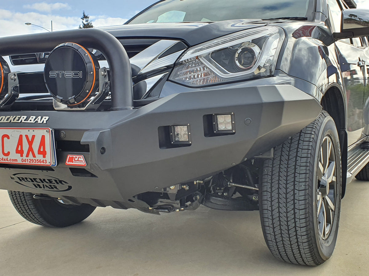 MUX RF 2013-2016 078-01SQSBL Rocker Bull Bar Single Sand Black Loop Package - SKU MCC-08003-7801SQSBL