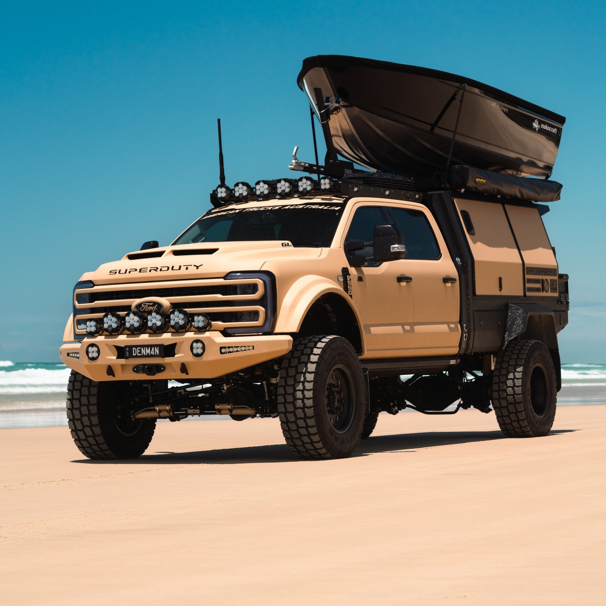 Pre Runner Bar, Raw suits Ford F-450 Super Duty (99-26) by Outback Kitters