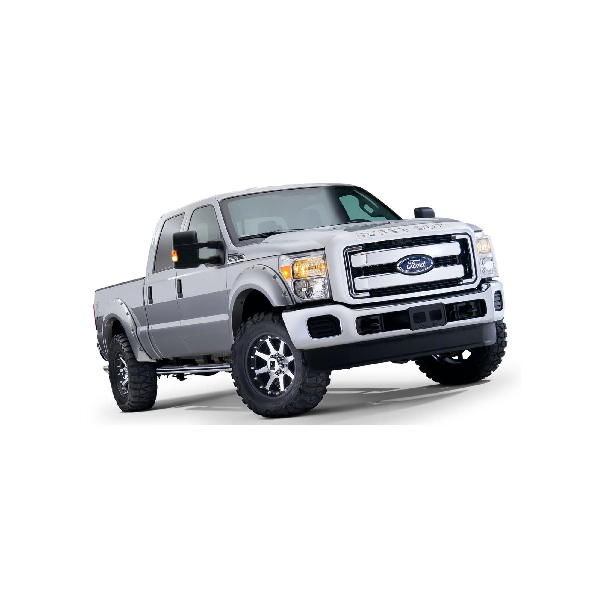 Pocket Style Smooth Fender Flares, Black, Front & Rear suits Ford F-250 Super Duty (11-16) by Husky Liners