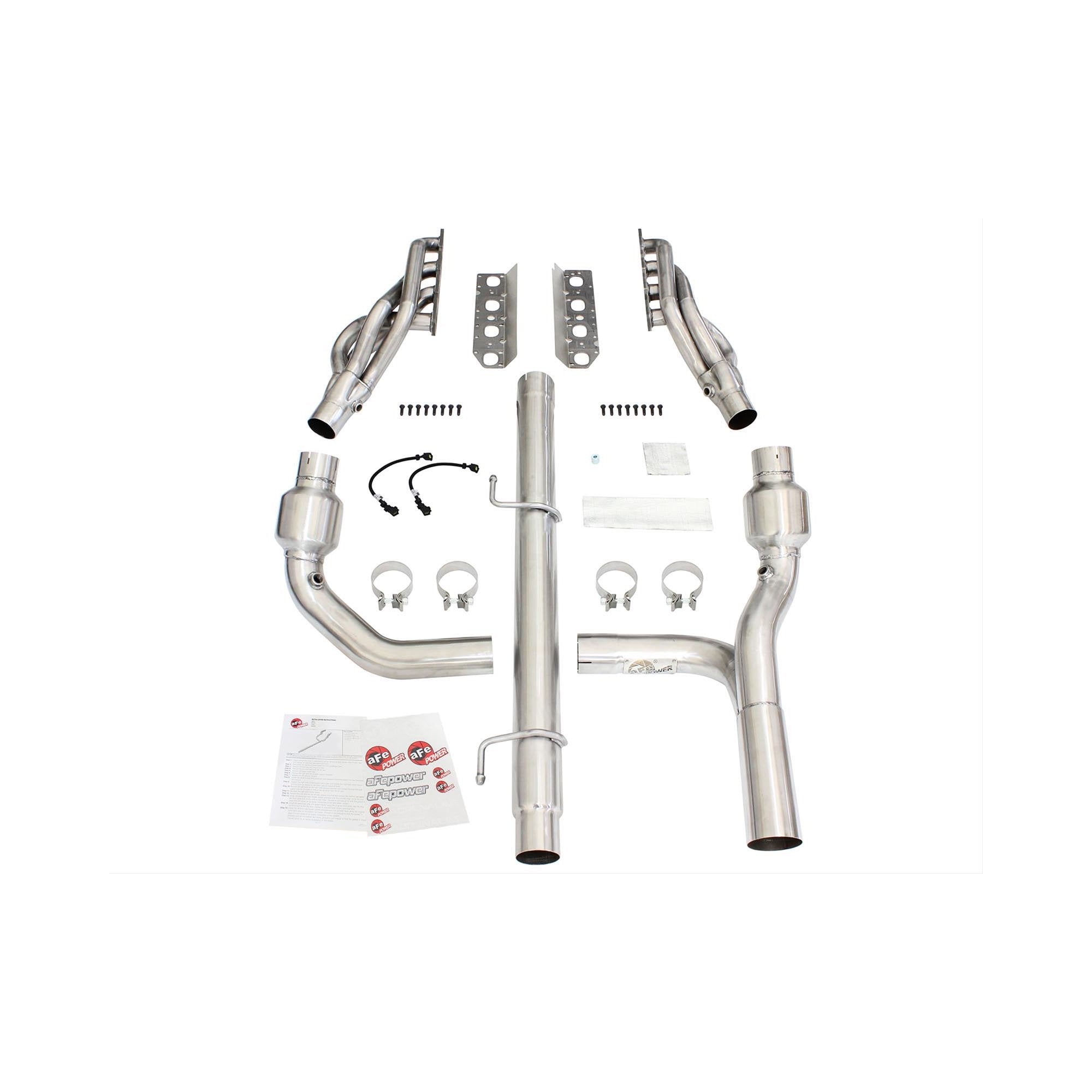 V8 5.7L Hemi Twisted Steel Long Tube Headers & Y Pip suits Ram 1500 DS (13-24) by aFe POWER