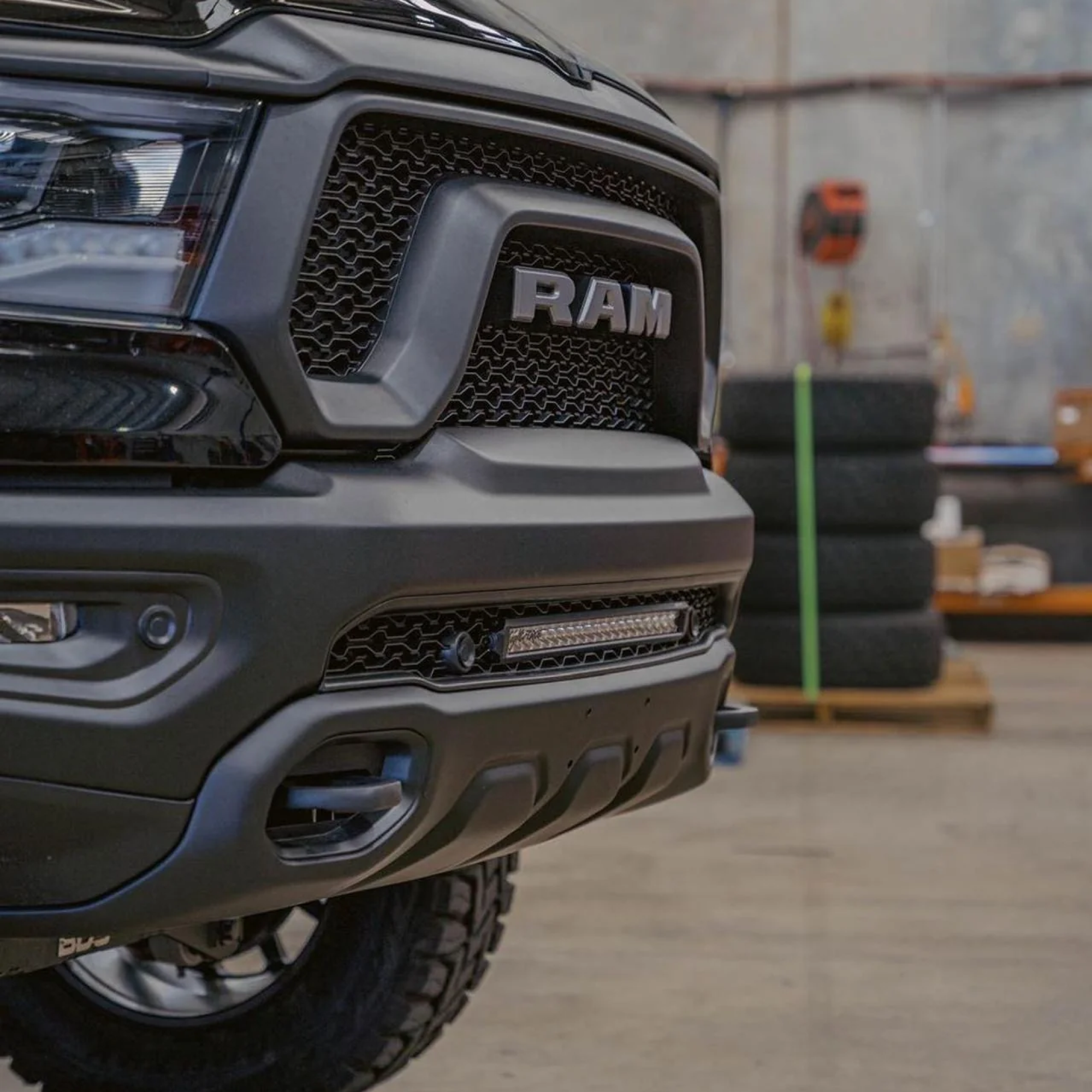 Lightbar Kit including 21" Lightbar Single Row and Wiring Harnesses suits Ram 1500 DT (19-26) by Outback Kitters