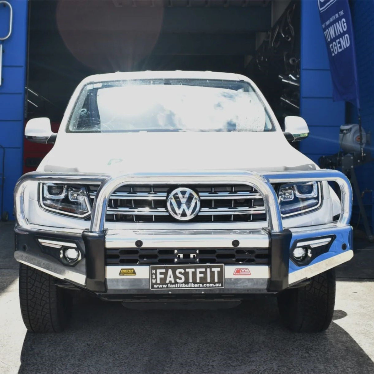 Amarok 2011-On 808-01A Alloy Phoenix Bull Bar Triple Loops Package - SKU MCC-04001-801AW