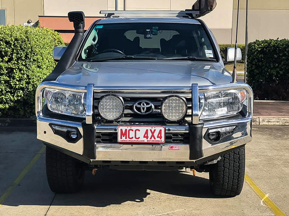 Land Cruiser 200 series prefacelift 2007-2015 808-02A Alloy Phoenix Bull Bar A-Frame Package - SKU MCC-01008-802AW