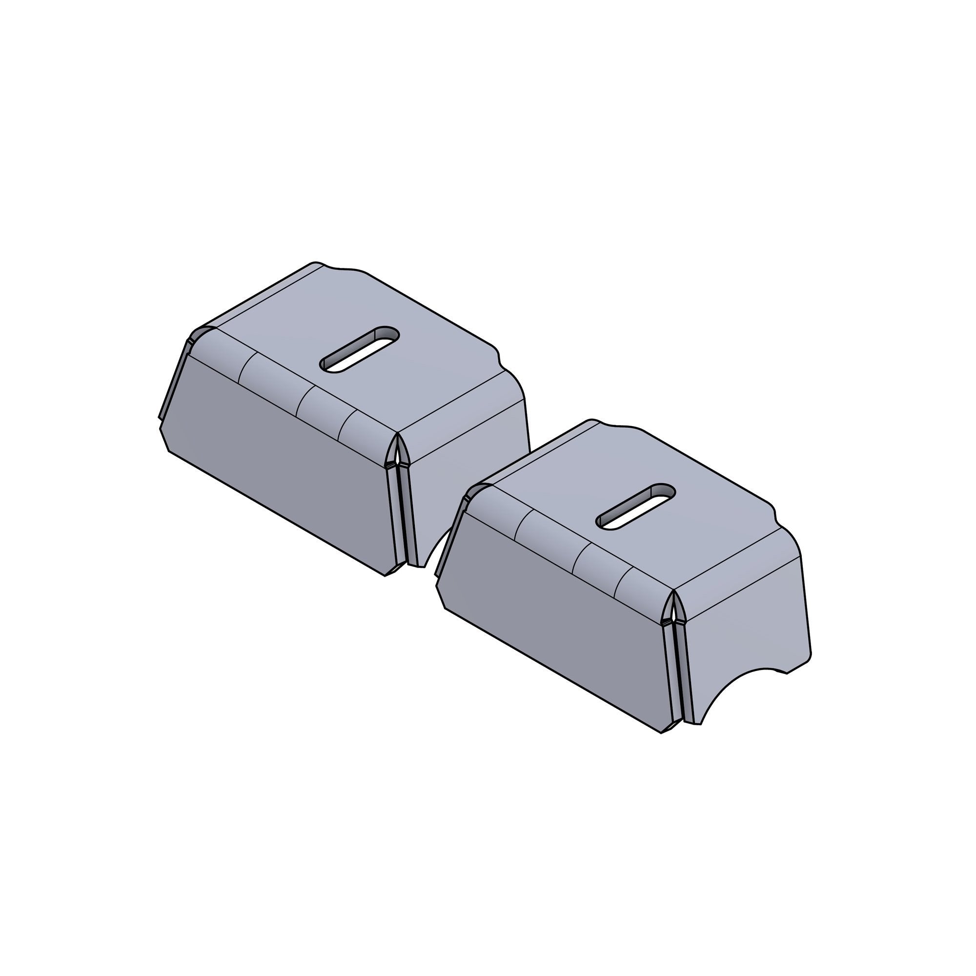 Pre Runner Bar Spotlight Tab - Mid Size - Set of 2 by Outback Kitters
