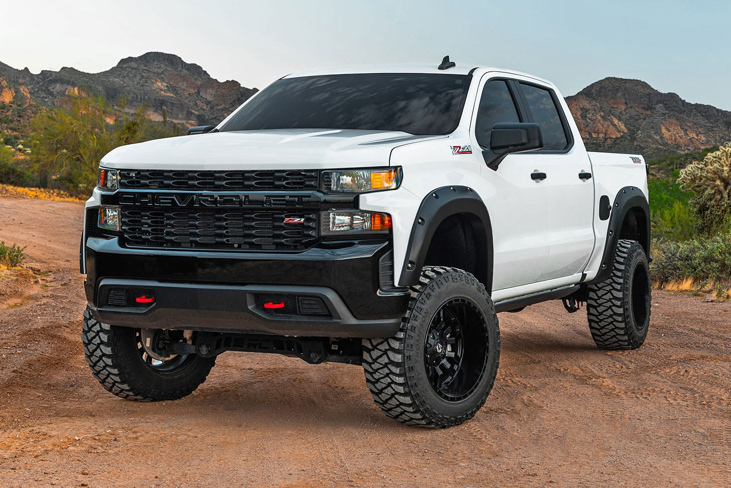 2" Pocket with Bolt Holes Fender Flares suits Chev 1500 (19-26) by Rough Country