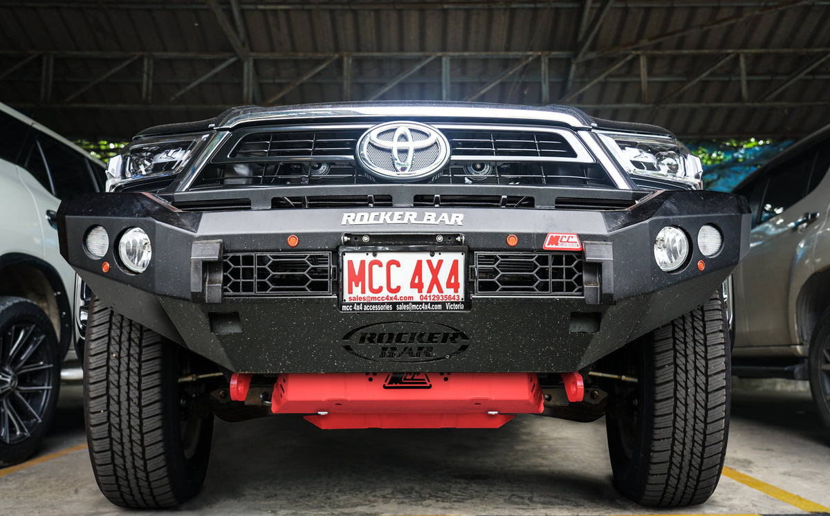 Hilux N80 2016-2020 078-01SQ Rocker Bull Bar No Loop Package - SKU MCC-01017-7801SQ