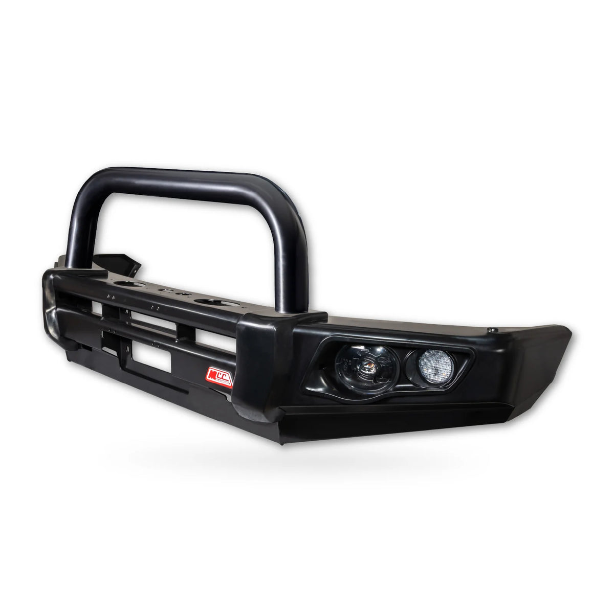 JMC Vigus 2012-2018 707-01 Falcon Bull Bar Single Black Loop Package (LED Foglight) - SKU MCC-13001-701SBLFOG