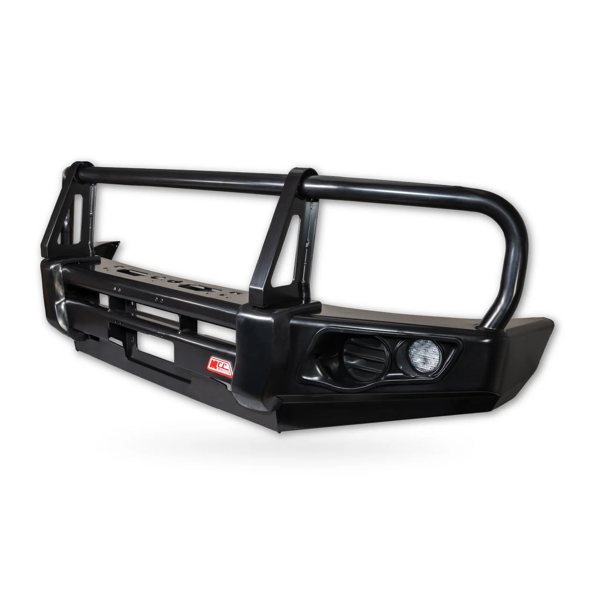 Dmax 2017-2020 2wd Low Rider 707-02 Falcon Bull Bar Black A-Frame Package (No Foglight) - SKU MCC-08005-702NUP