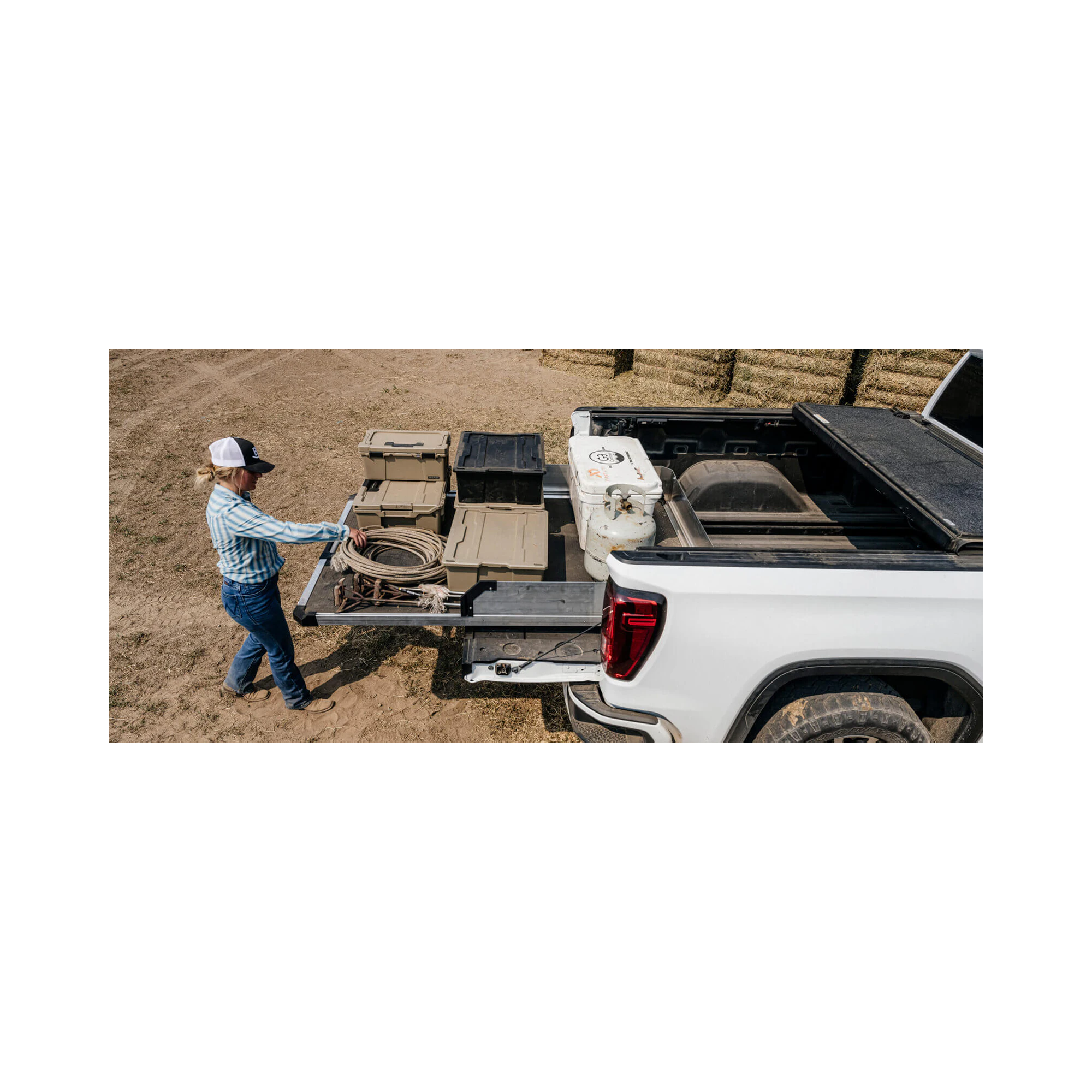 CargoGlide Truck Bed Slide for 6'2" Midsize Truck Tub by DECKED