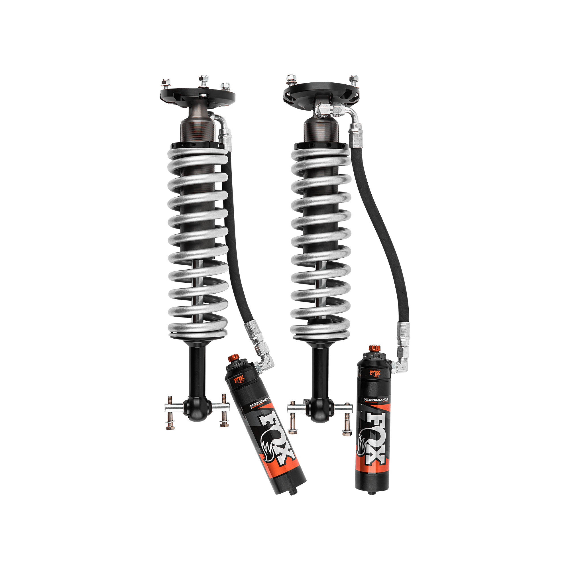Front Fox Performance Elite Series 2.5" Coilover Remote Reservoir DSC Shocks, Suits 3.5" Lift, Set of 2 suits Chev 1500 (2019-2025) / GMC 1500 (2019-2025) by BDS Suspension