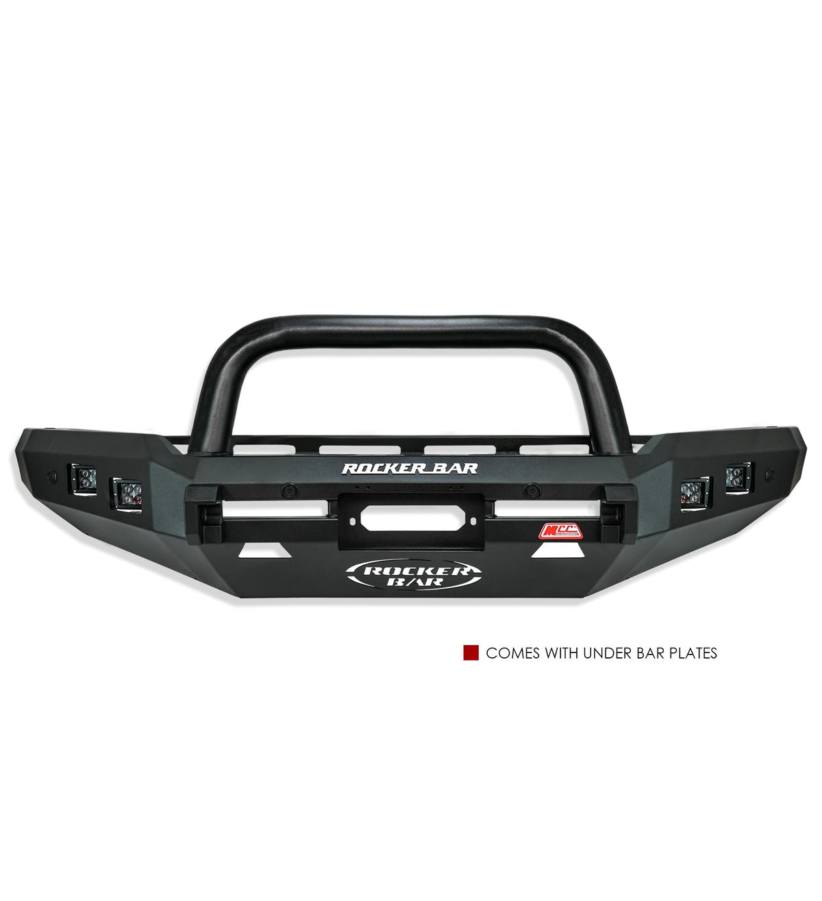 Dmax RG 2020-2024 078-01SQSBL Rocker Bull Bar Single Sand Black Loop Package - SKU MCC-08007-7801SQSBL