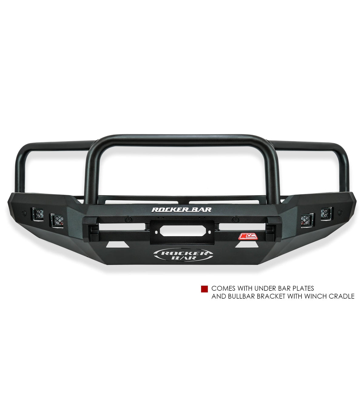 Dmax RG 2020-2024 078-02SQ Rocker Bull Bar Triple Loops Package - SKU MCC-08007-7802SQ