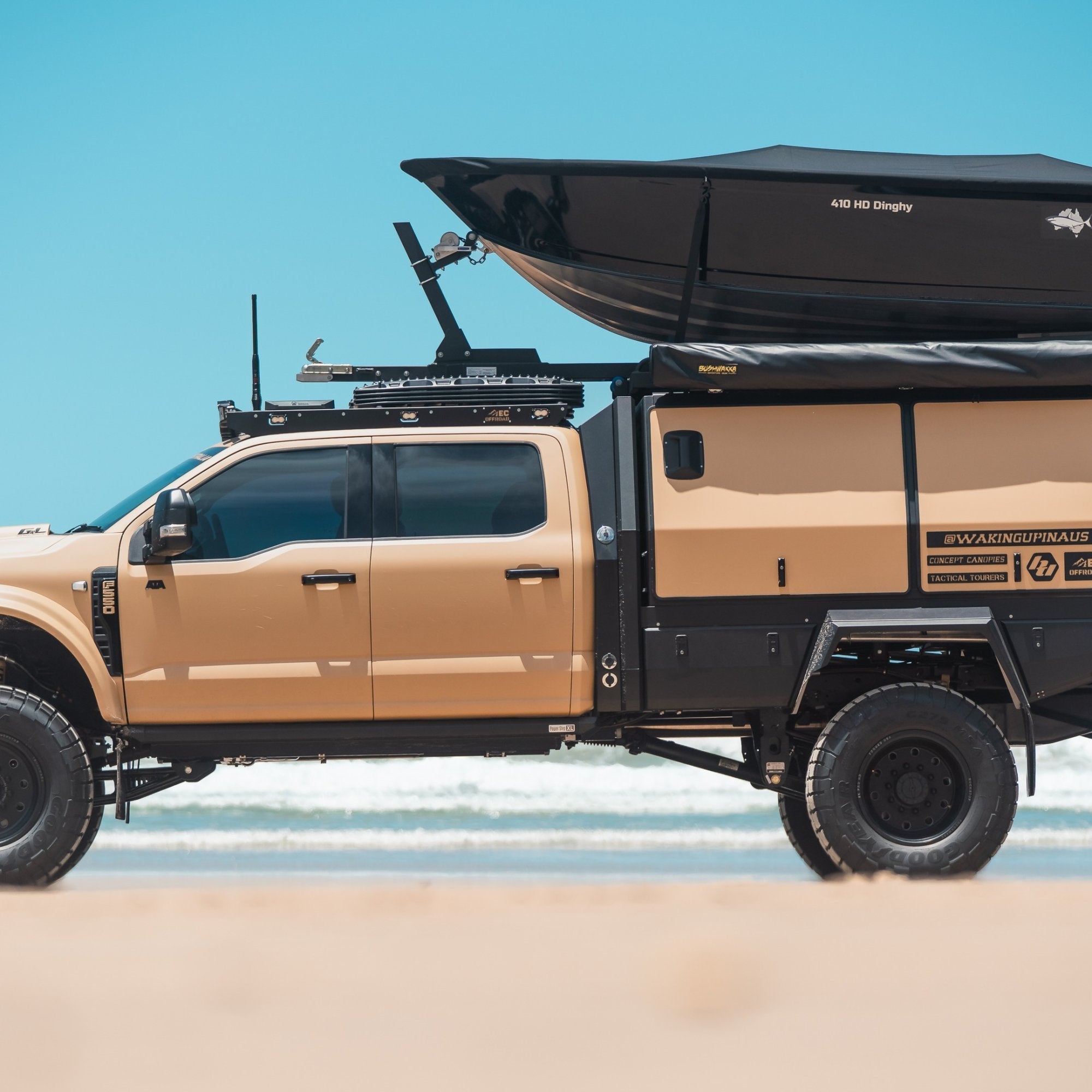 Pre Runner Bar, Raw suits Ford F-450 Super Duty (99-26) by Outback Kitters