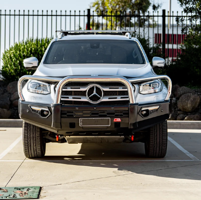 Mercedez Benz X Class 2019-Present 808-01 Phoenix Bull Bar Triple Stainless Loops Package - SKU MCC-10001-801