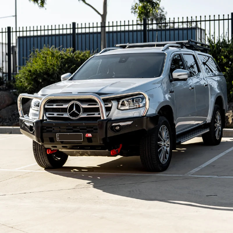 Mercedez Benz X Class 2019-Present 808-01 Phoenix Bull Bar Triple Stainless Loops Package - SKU MCC-10001-801