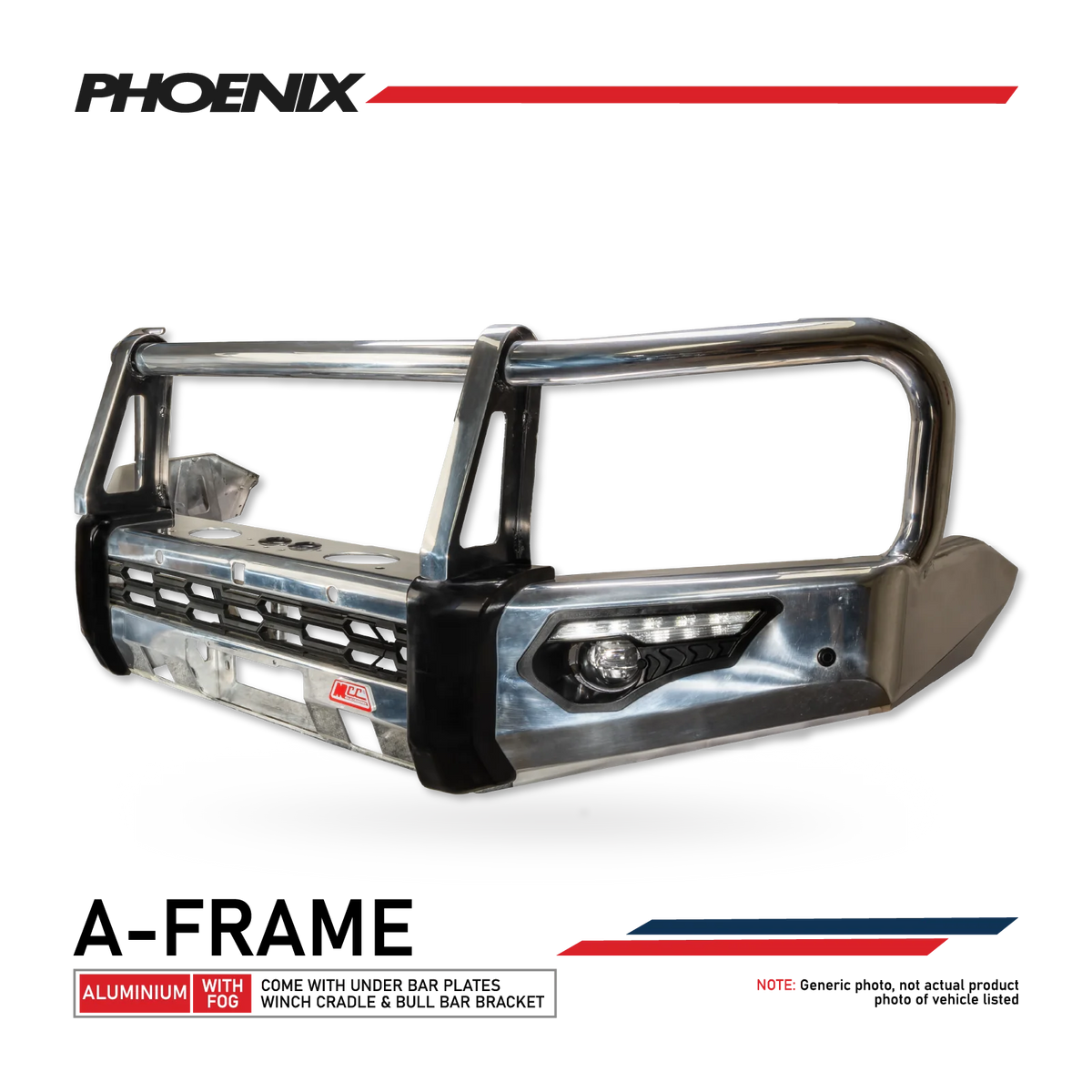 Great Wall Cannon 2025-On Facelift 2025-On 808-02A Alloy Phoenix Bull Bar A-Frame Package