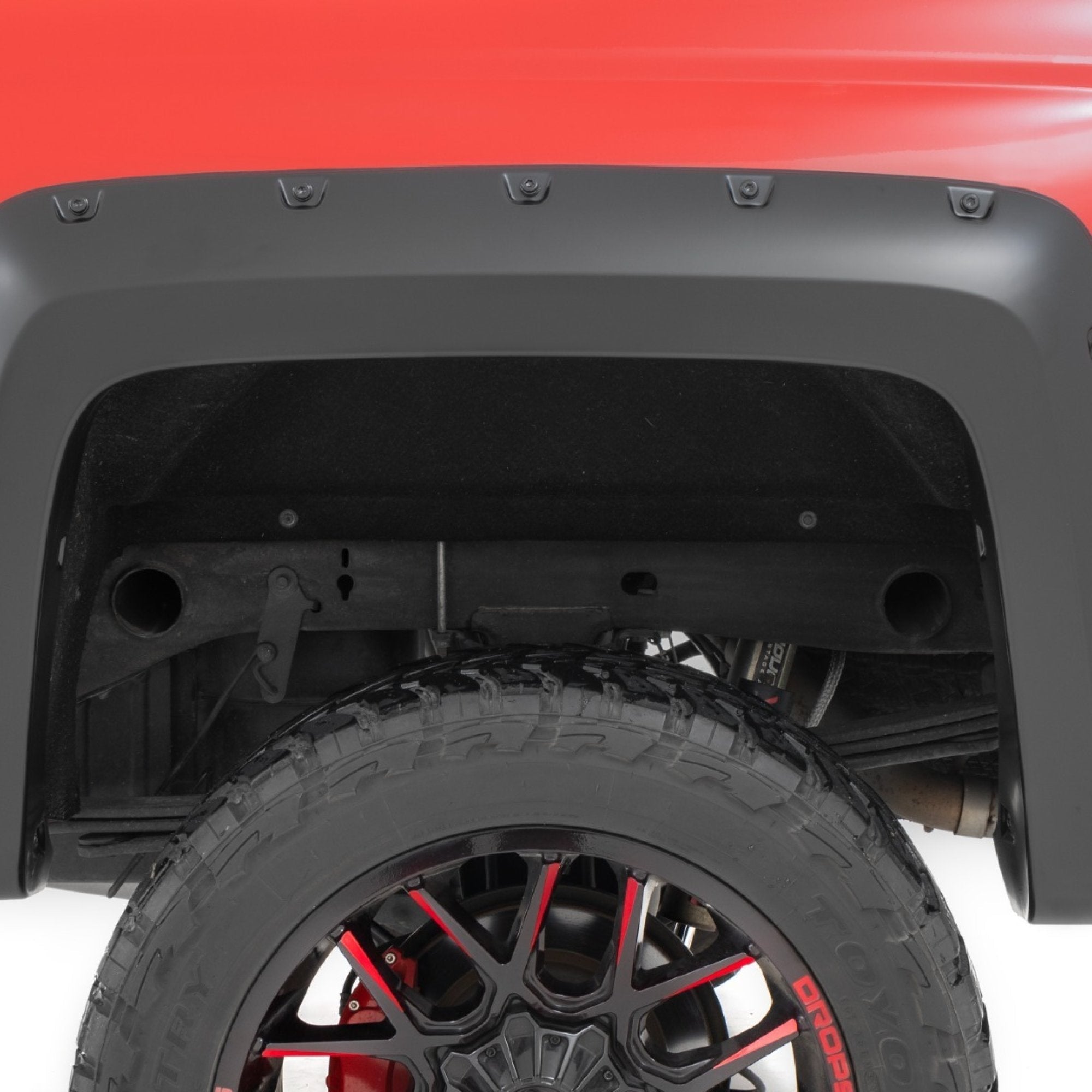 2" Pocket Style Smooth Fender Flares. Front & Rear suits Chev 2500/3500 (11-19) by Rough Country