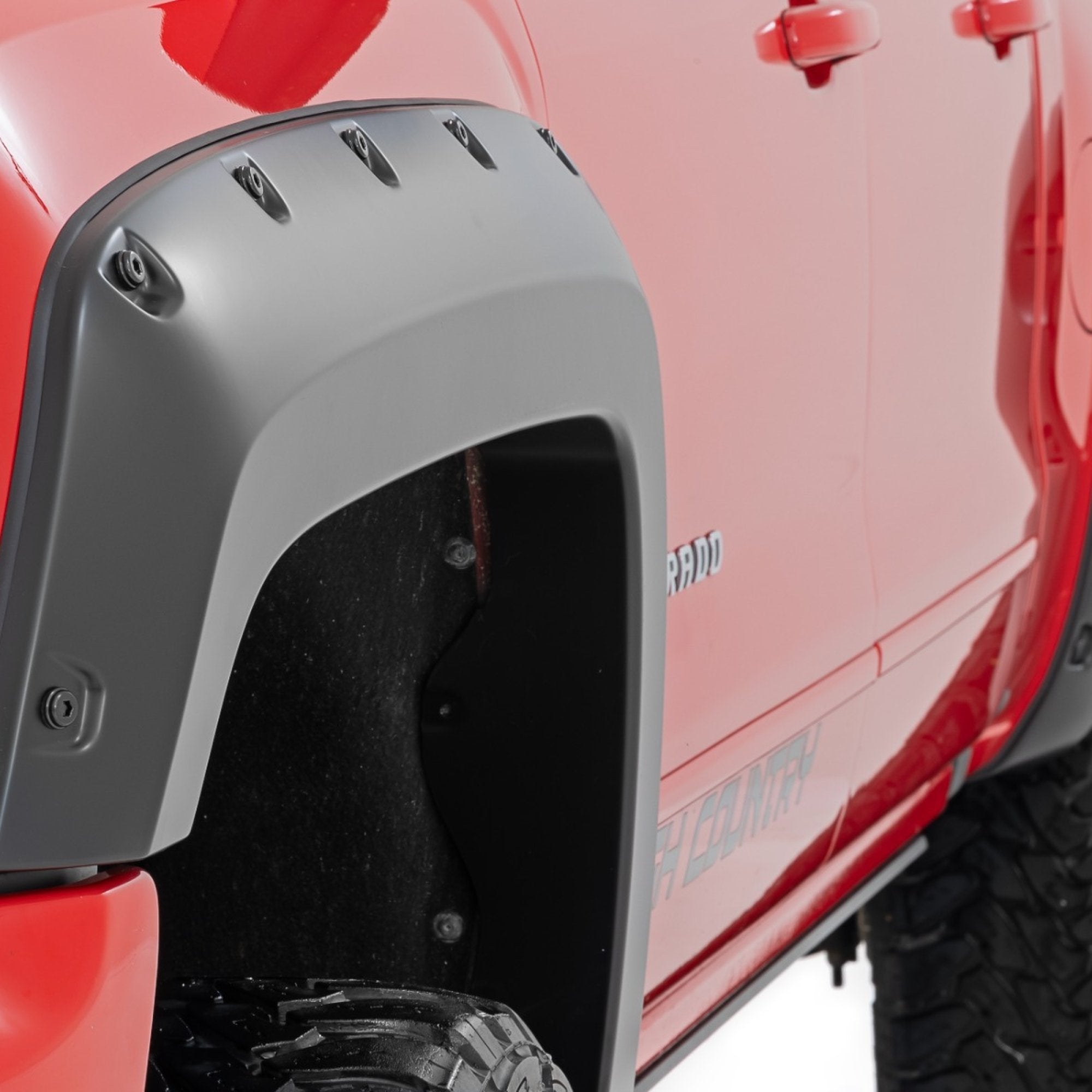 2" Pocket Style Smooth Fender Flares. Front & Rear suits Chev 2500/3500 (11-19) by Rough Country