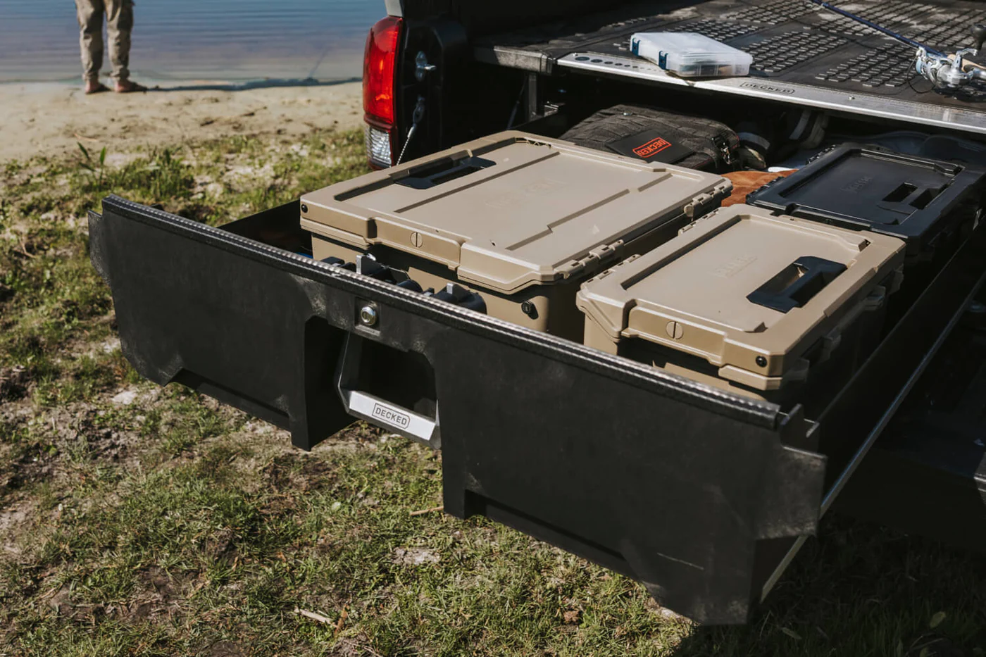 Drawer System + Premium Accessory Pack suits Toyota Hilux Extra Cab (15-26) by DECKED