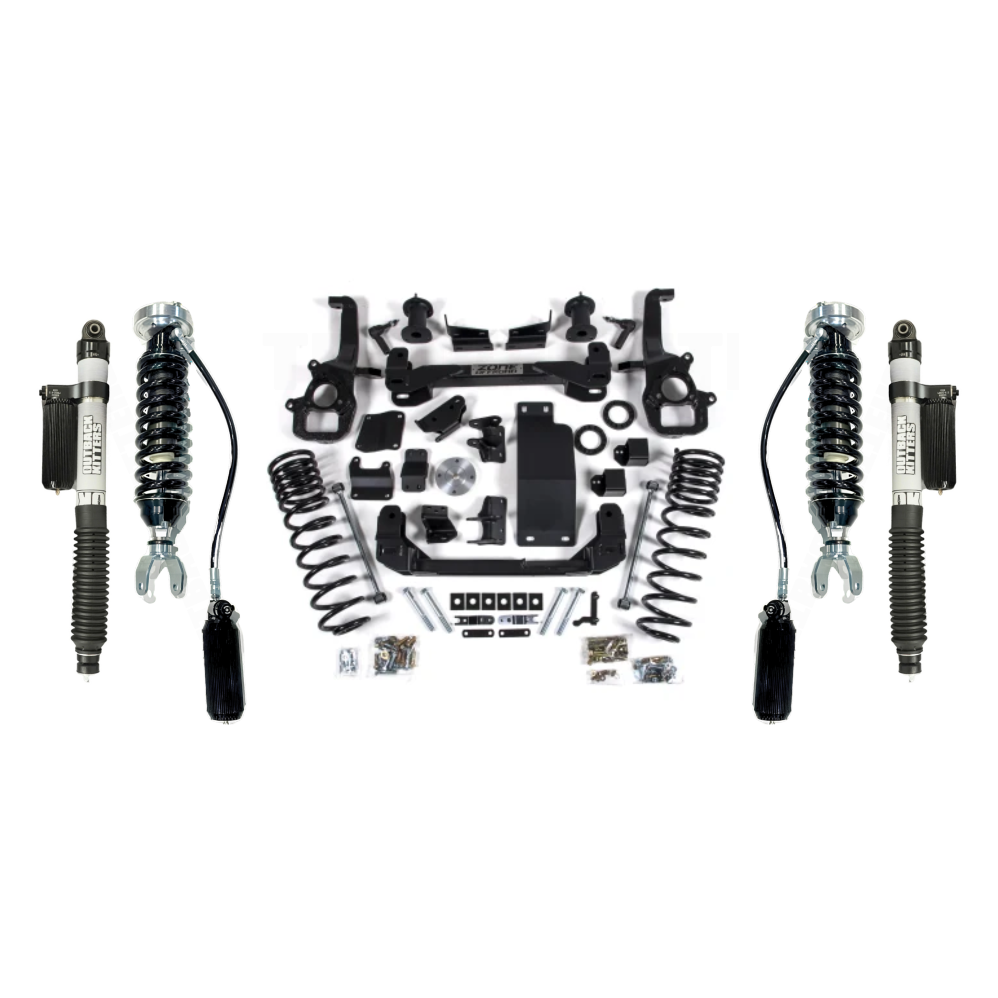 6" Lift Kit with OK 2.5" Shocks, Factory 18-20" Standard Bore suits Ram 1500 DT (19-22) by Zone Offroad