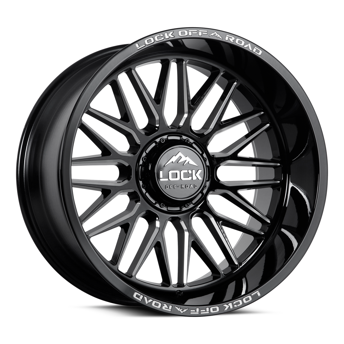 Lock Offroad X-Treme APEX - GLOSS BLACK MILLING