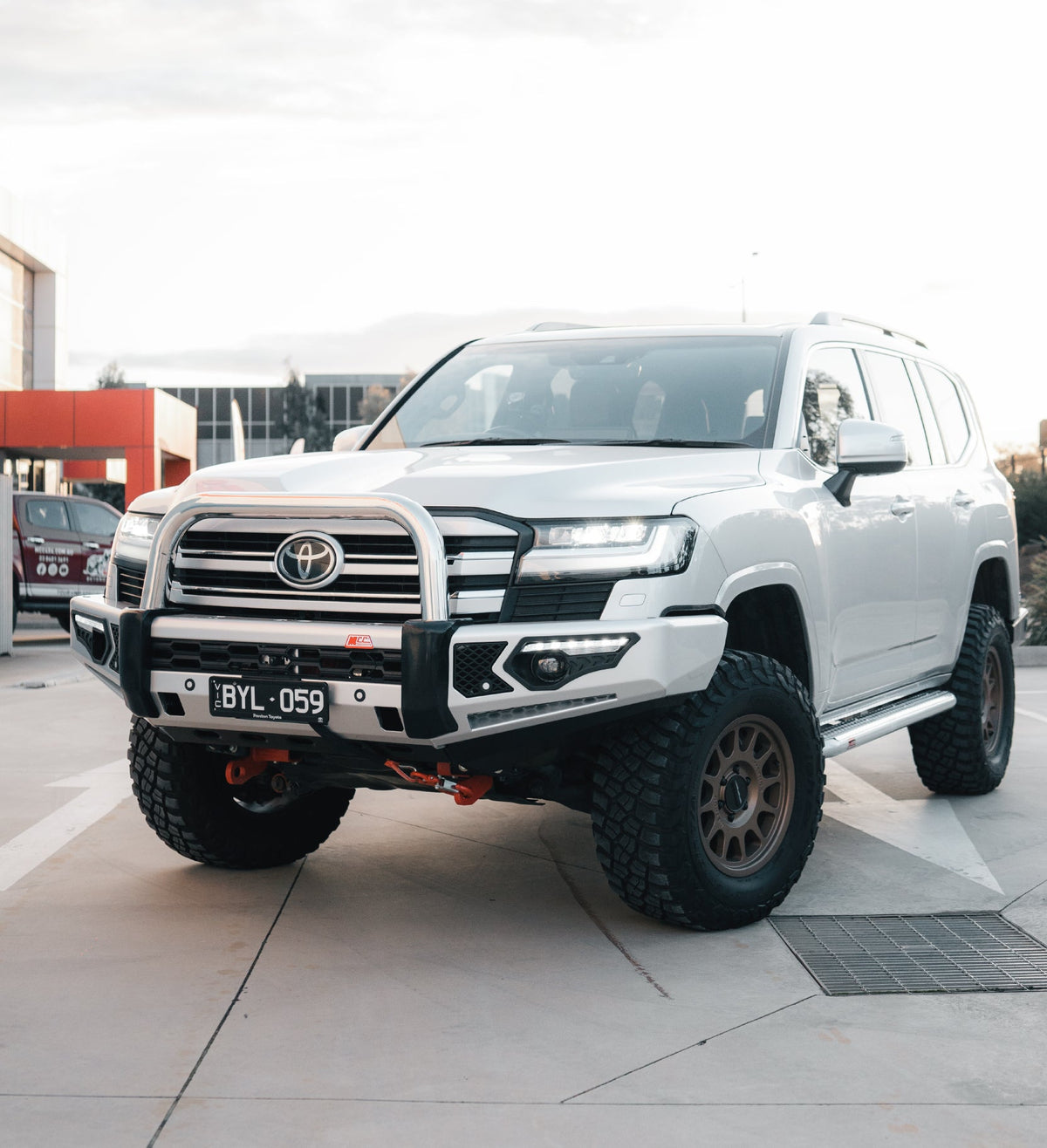 Land Cruiser 300 Series 2022-On - 808-01 Phoenix Bull Bar Single Stainless Loop Package - SKU MCC-01023-801SSL