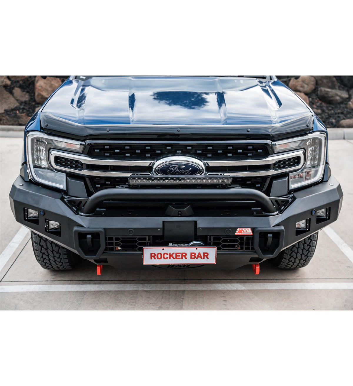 Next-Gen Ranger/Everest 2022-On - 078-01SQL Rocker Bull Bar Single Low Loop Package - SKU MCC-05010-7801SQL