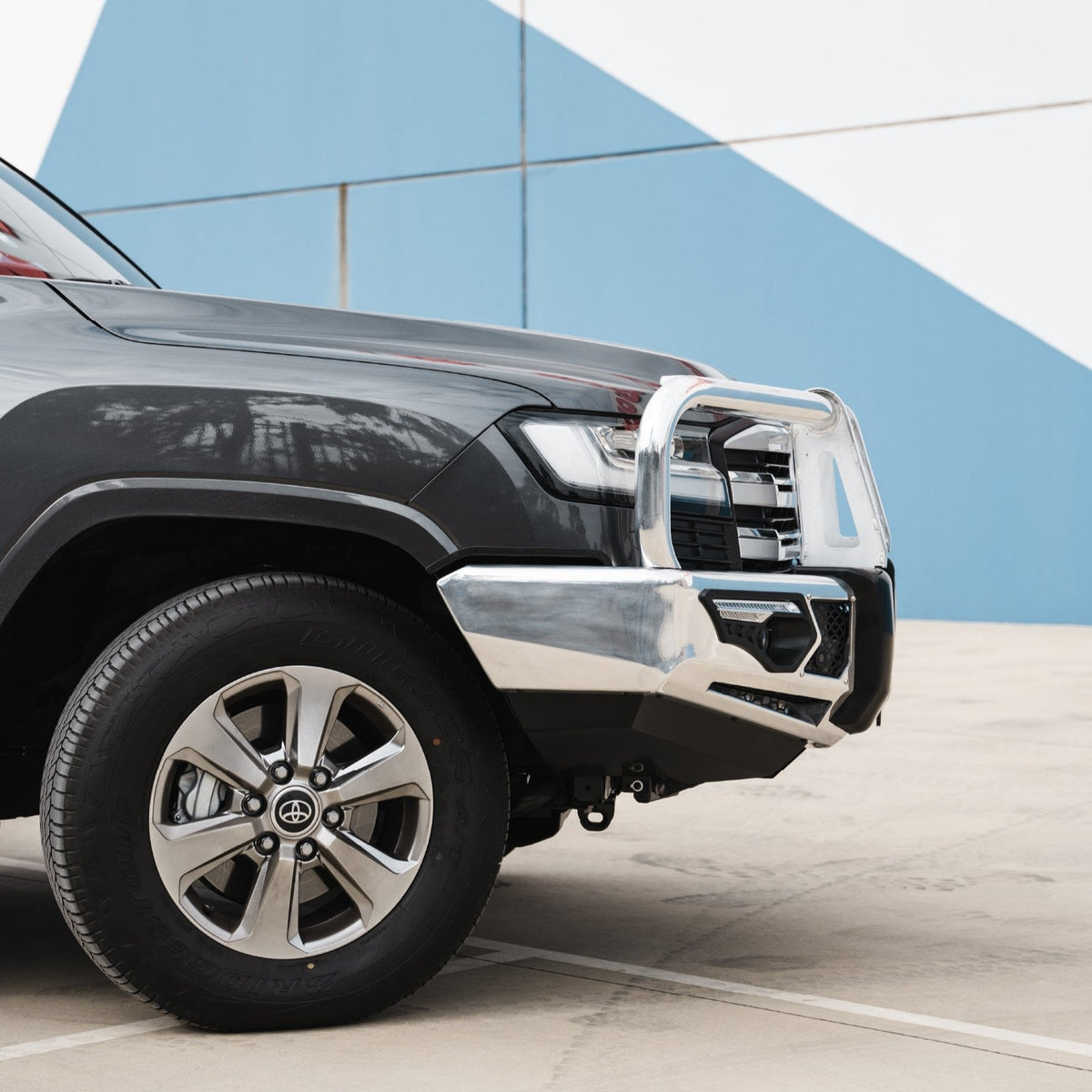 Land Cruiser 300 Series 2022-On - 808-02A Alloy Phoenix Bull Bar A-Frame Package - SKU MCC-01023-802AW