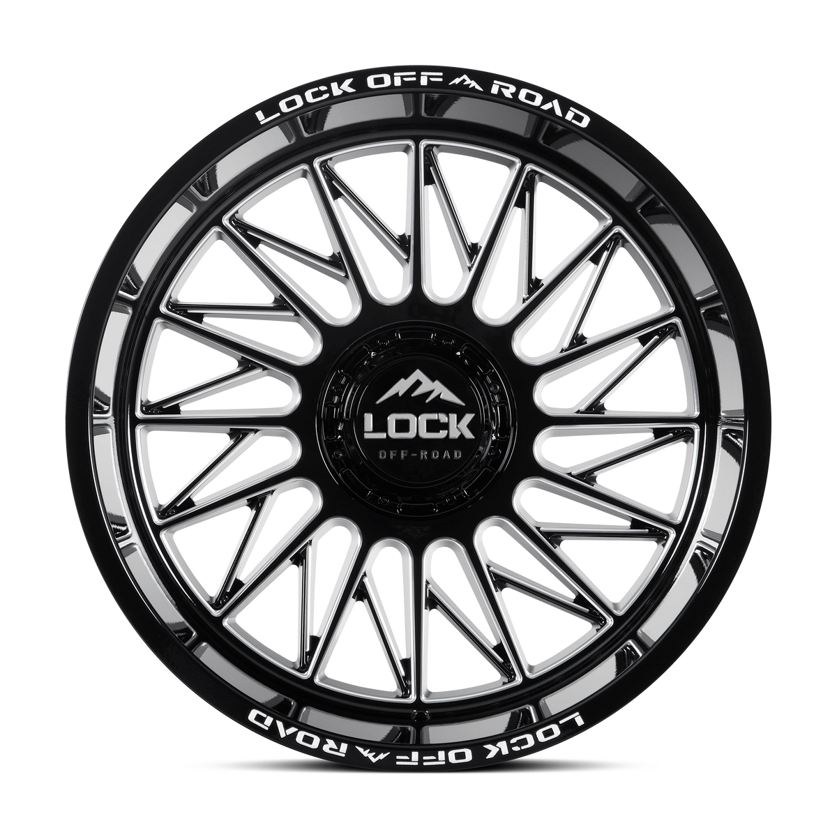 Lock Offroad X-Treme ASSAULT - GLOSS BLACK MILLING image 2
