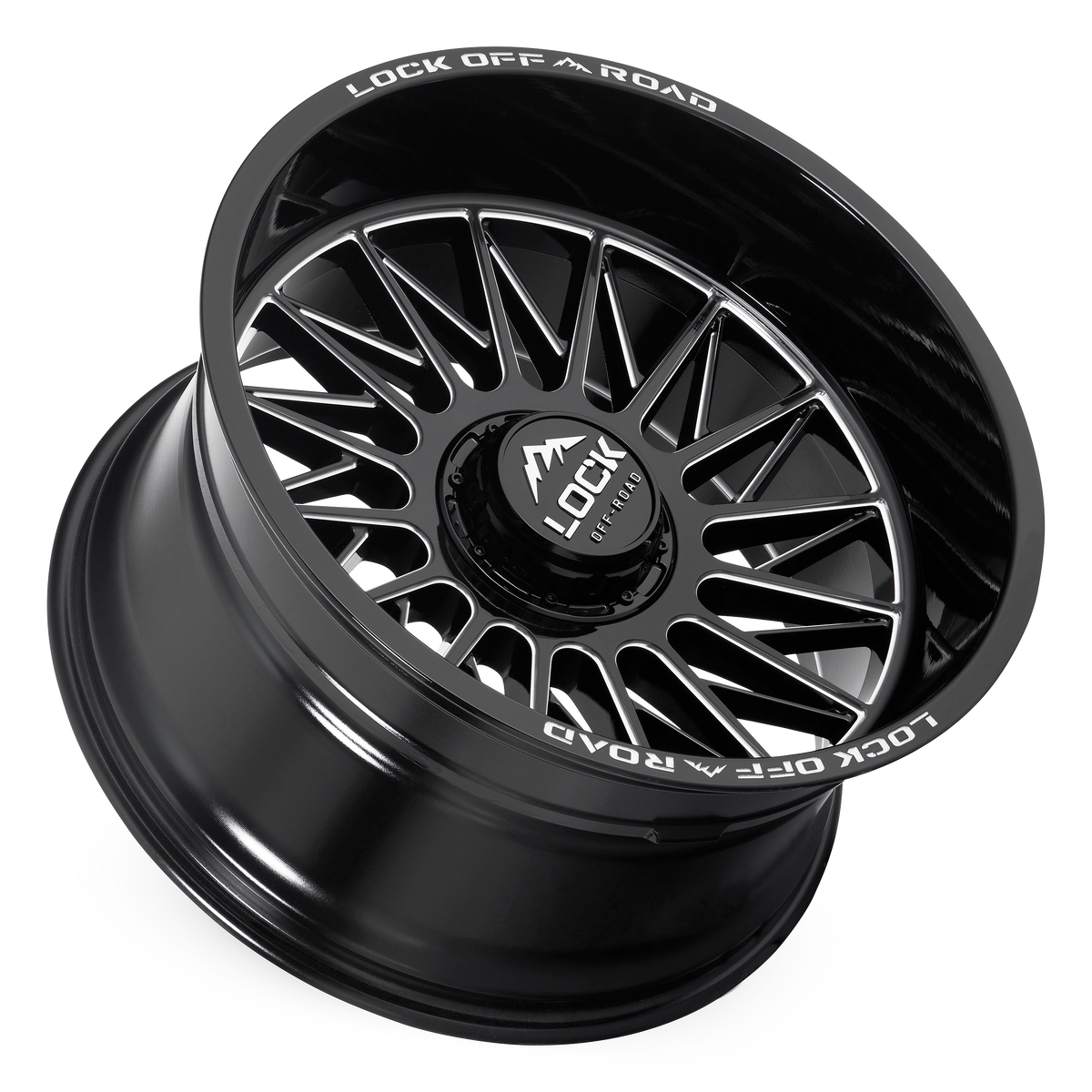 Lock Offroad X-Treme ASSAULT - GLOSS BLACK MILLING image 3
