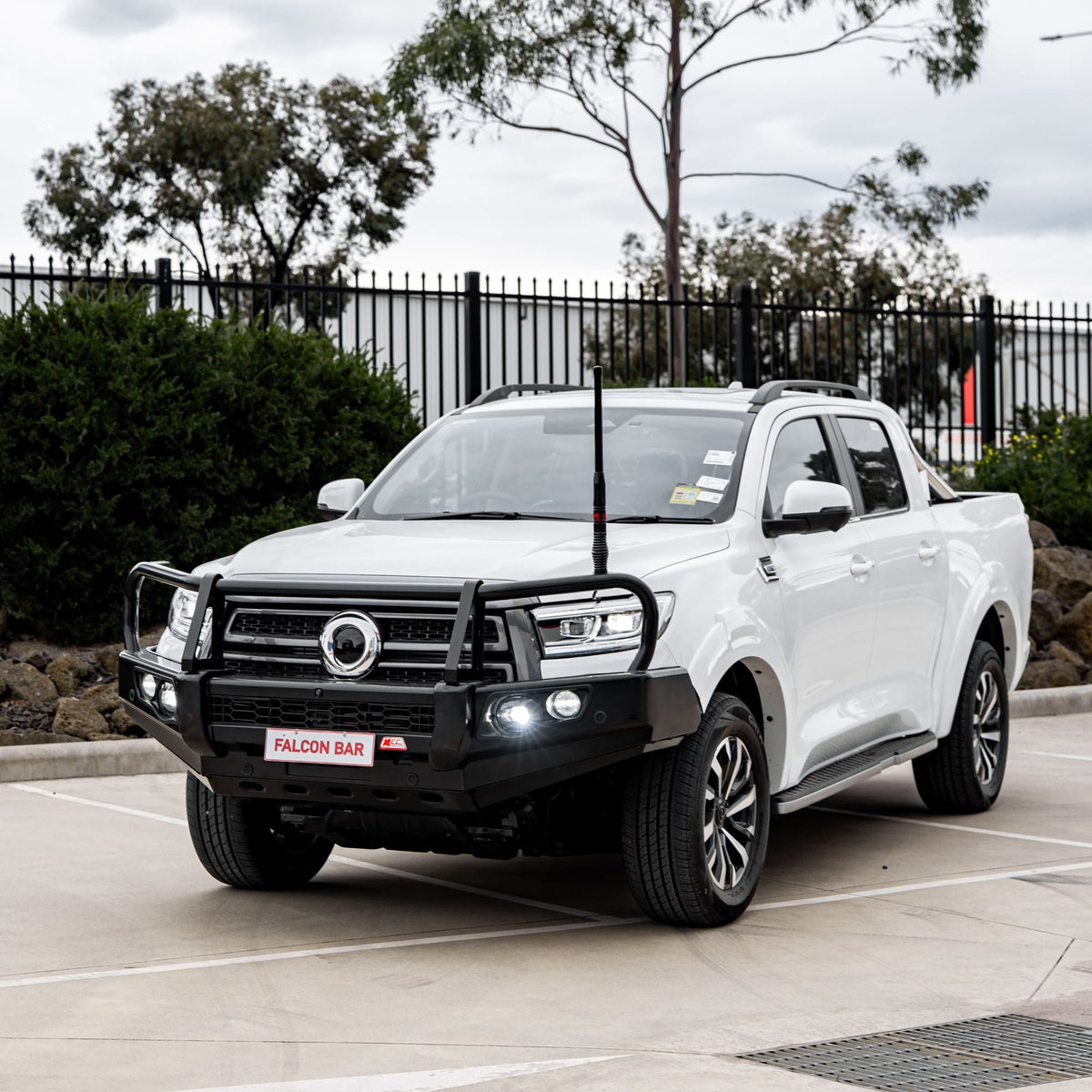 Great Wall Cannon 2025-On Facelift 2025-On 707-02 Falcon Bull Bar Black A-Frame Package (No Foglight)