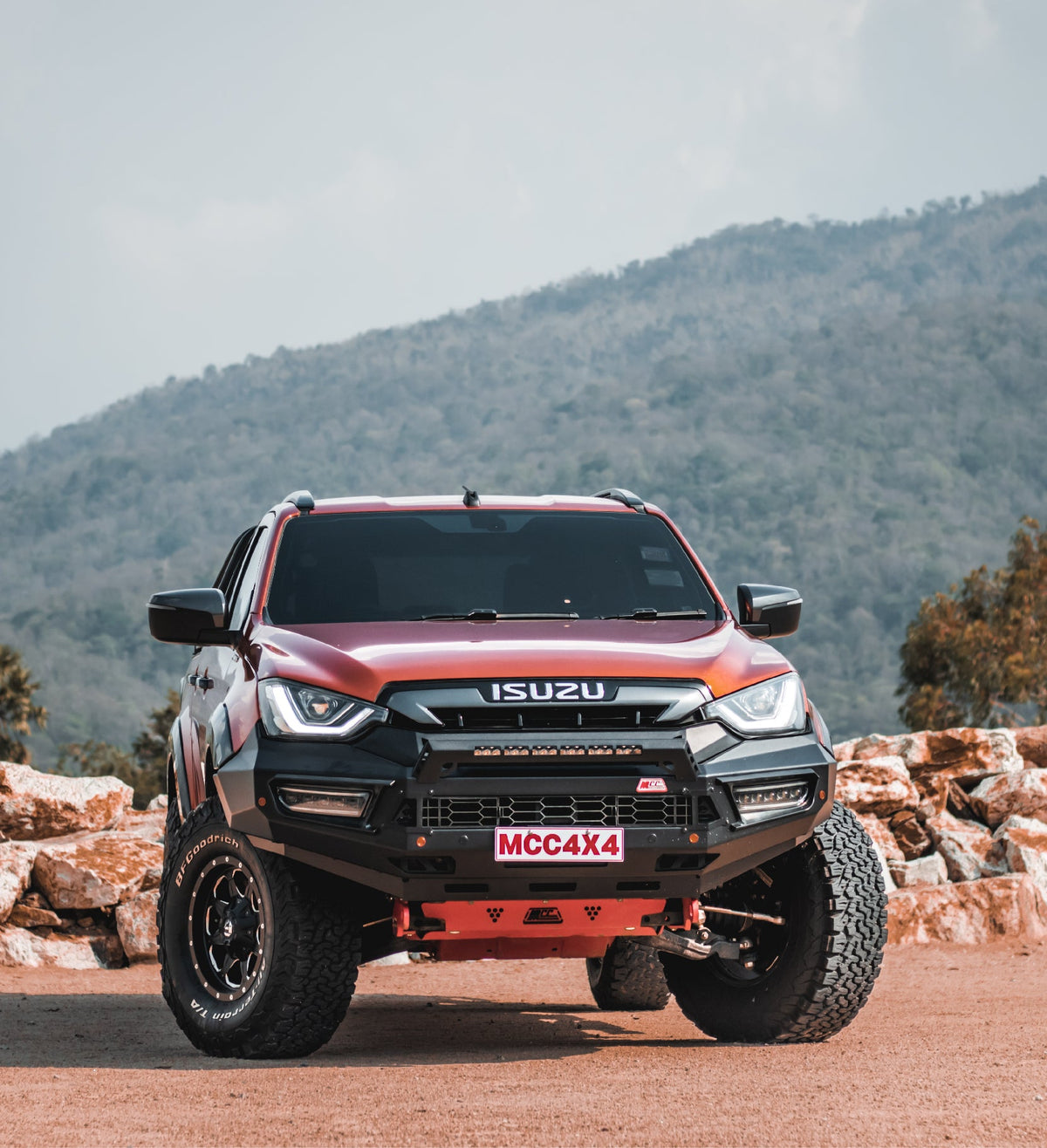 Dmax RG 2020-2024 909-01 Alloy Pegasus Bull Bar Bumper Replacement Package - SKU MCC-08007-901