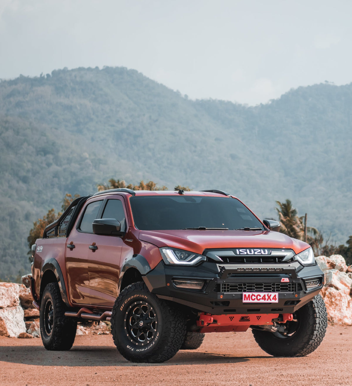 Dmax RG 2020-2024 909-01 Alloy Pegasus Bull Bar Bumper Replacement Package - SKU MCC-08007-901