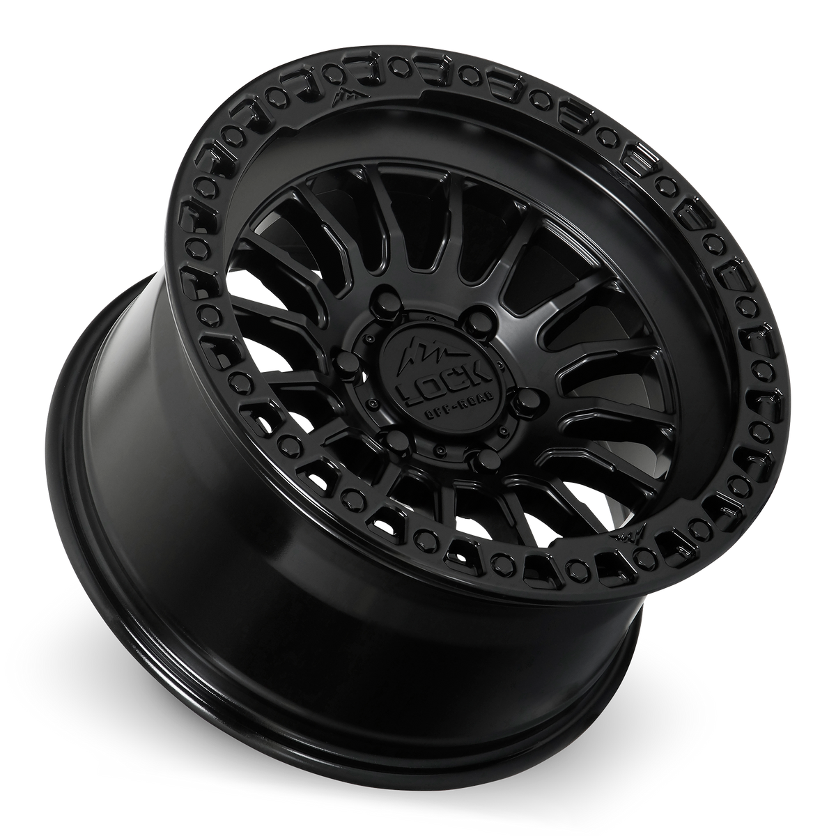 Lock Offroad GRIT - MATTE BLACK W GLOSS BLACK RING - view 3