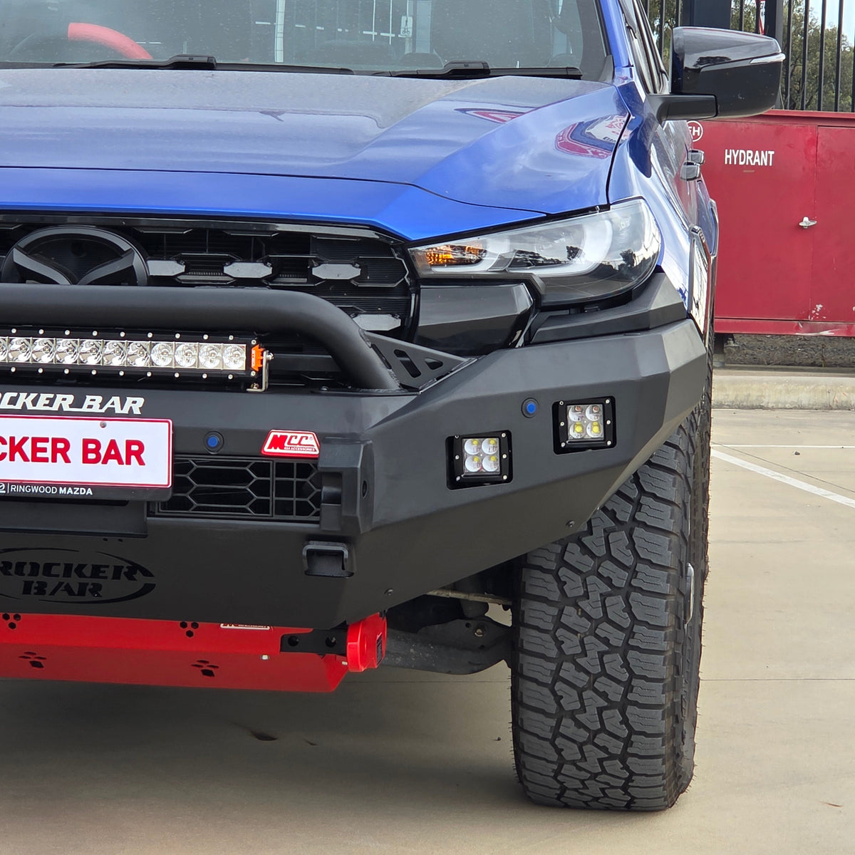 BT50 2025-On Facelift 078-01SQL Rocker Bull Bar Single Low Loop Package