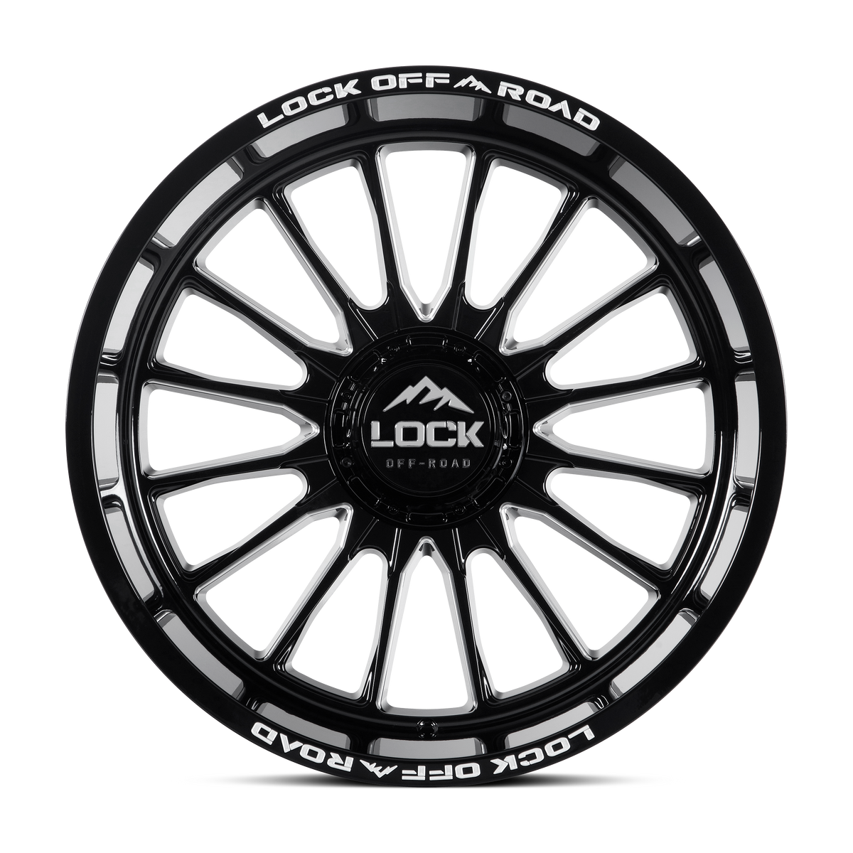 Lock Offroad X-Treme STRIKER - GLOSS BLACK MILLING image 2