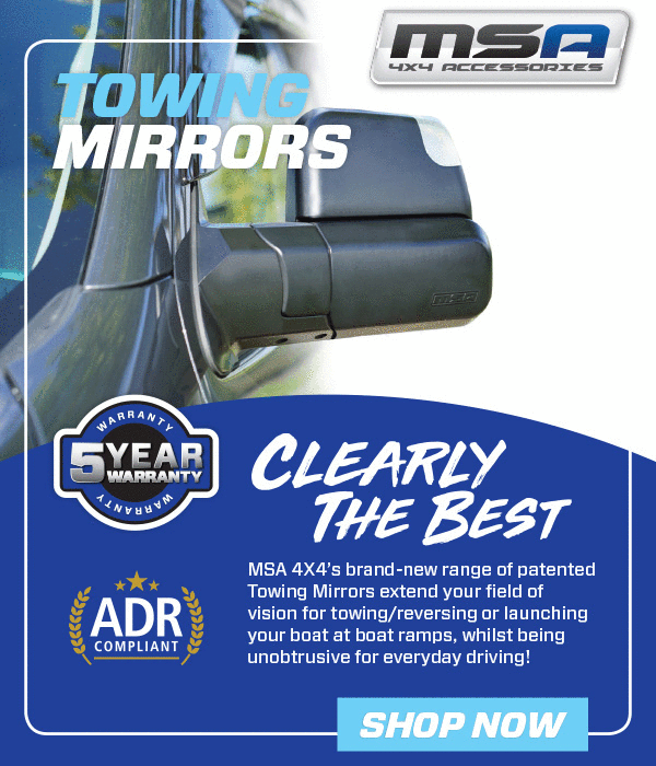 MSA Towing Mirrors PRO4x4