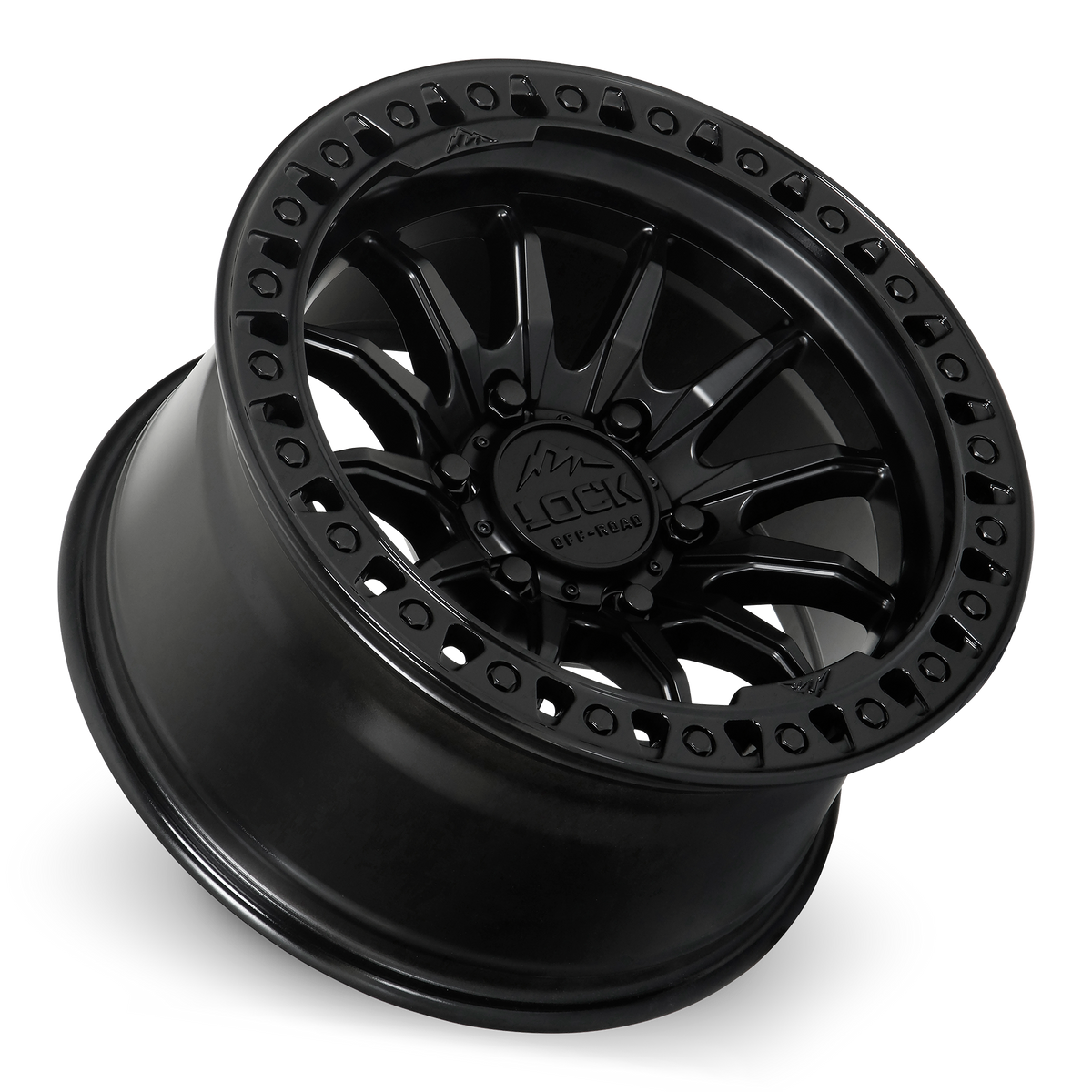 Lock Offroad TRAIL - MATTE BLACK W GLOSS BLACK RING - view 3