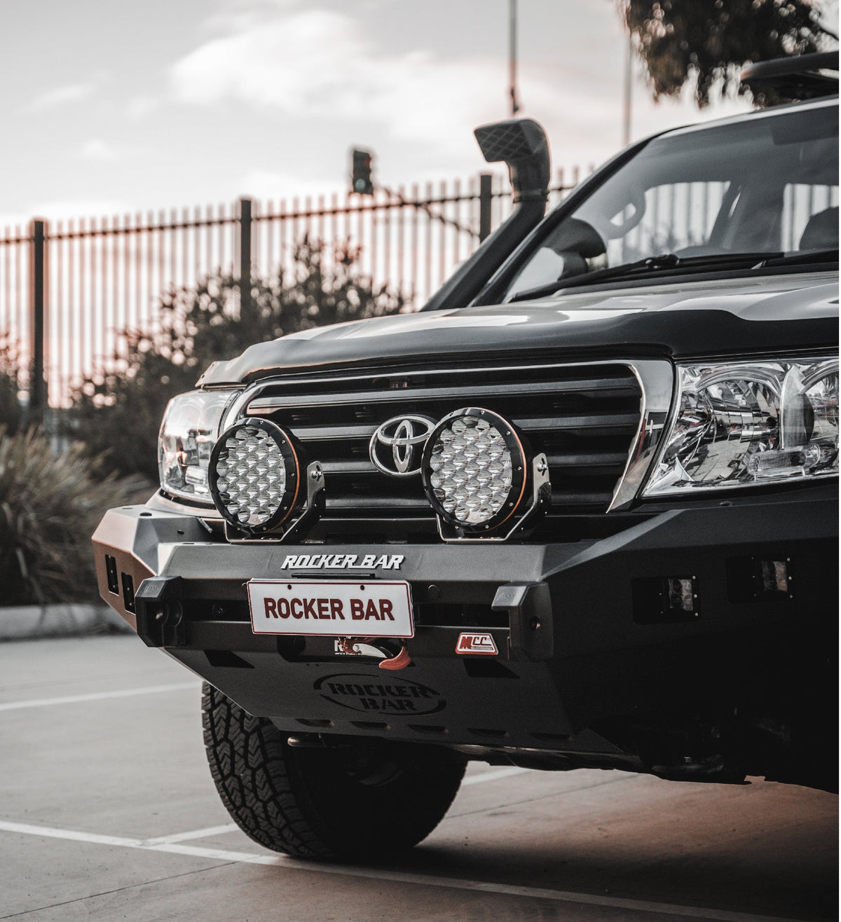 Land Cruiser 200 series prefacelift 2007-2015 078-01SQ Rocker Bull Bar No Loop Package - SKU MCC-01008-7801SQ
