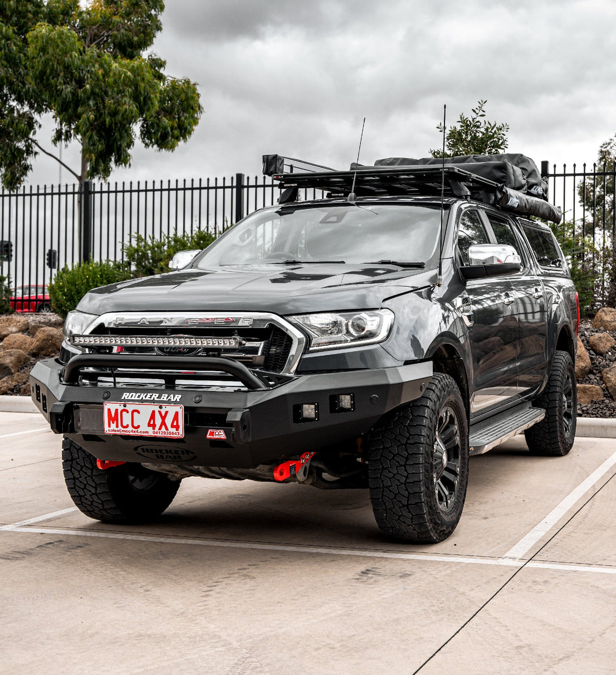 Ranger PX 2 2016-2019 Tech Pack 078-01SQL Rocker Bull Bar Single Low Loop Package - SKU MCC-05006-7801SQLTP
