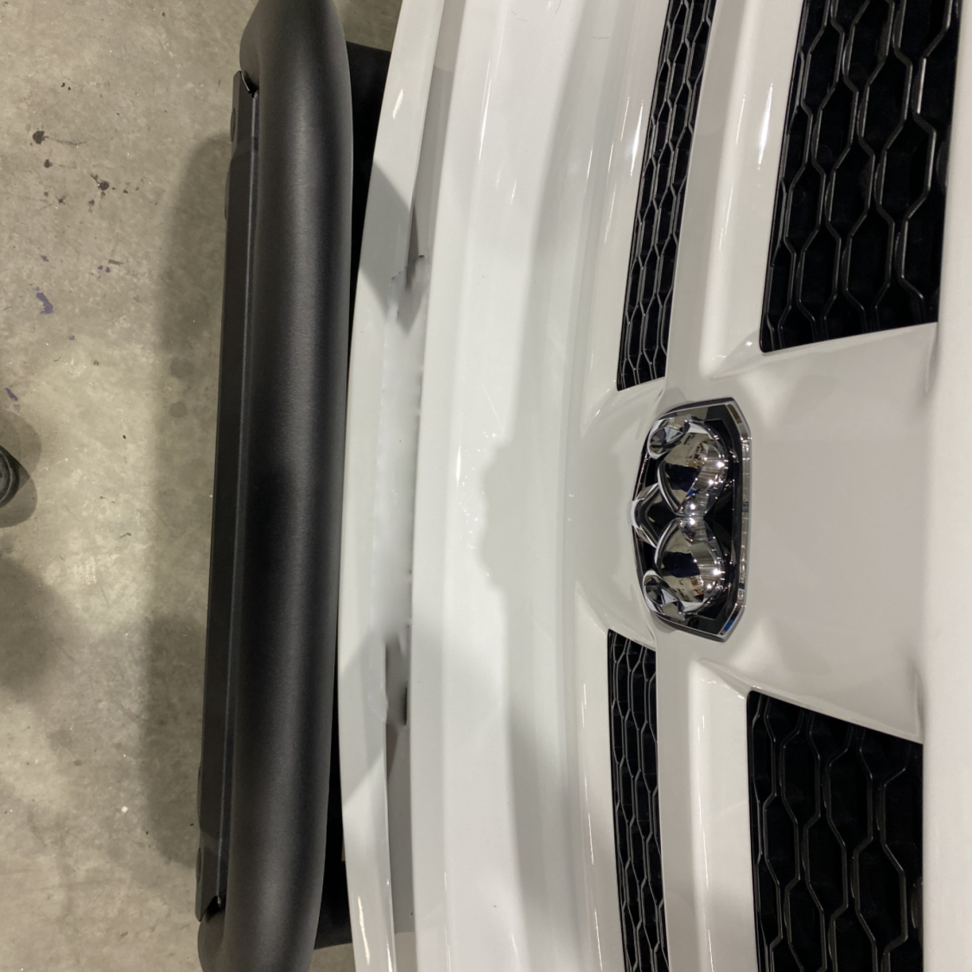 Polished SS Nudge Bar with DBL Row Light Bar suits Ram 1500 DS (13-24) by AMTRUX