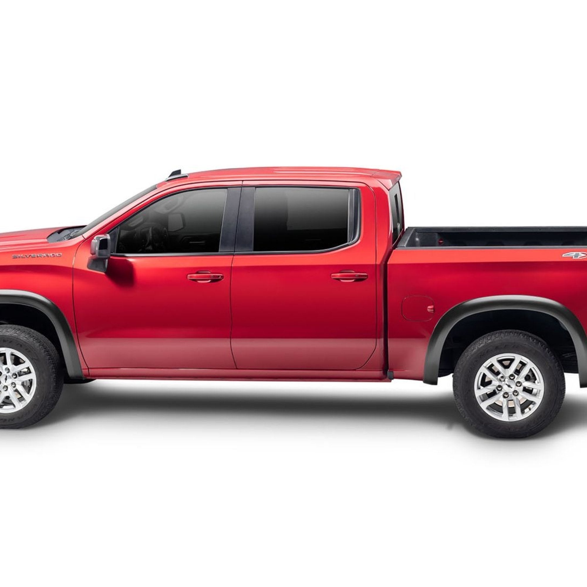 2" Extend-A-Fender Smooth Fender Flares, Black, Front & Rear suits Chev 1500 (19-26) by Husky Liners